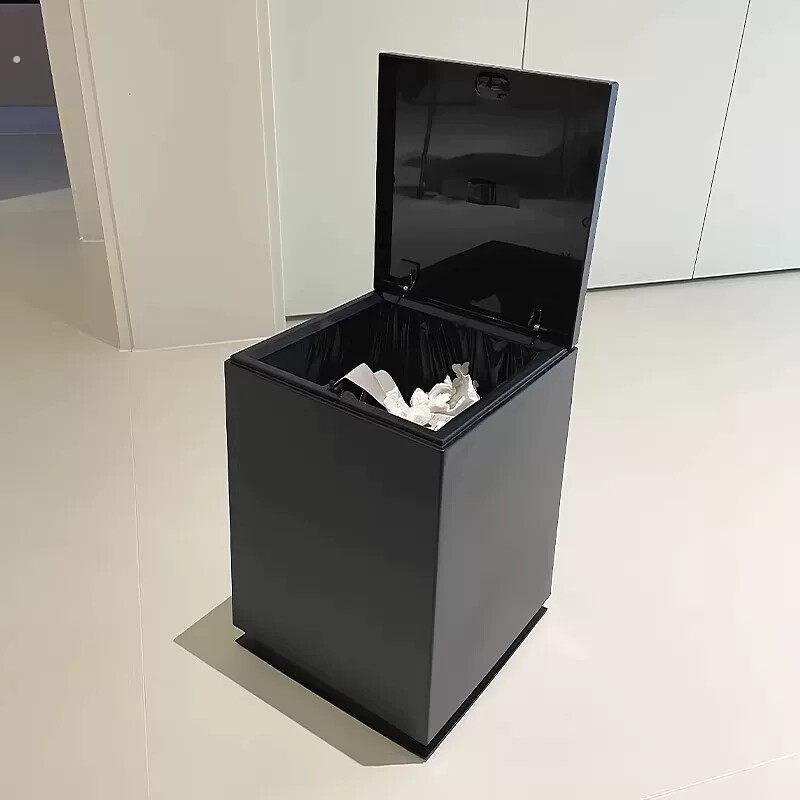 【一键按压】高颜值垃圾桶厕所家用方形带盖客厅卧室双桶日式简约