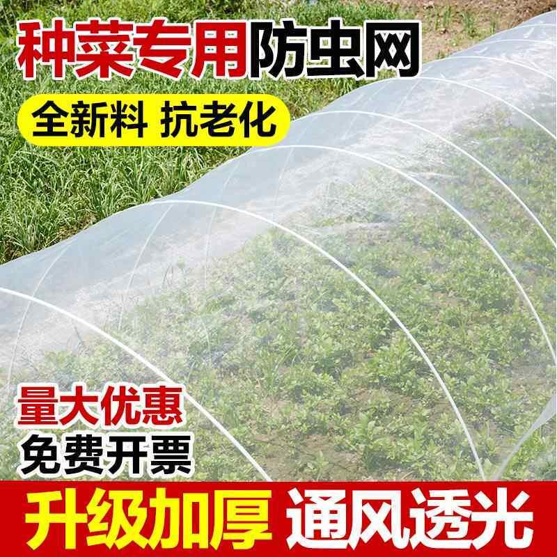 防虫网罩种菜专用大棚加密加厚农用尼龙防鸟果树园养殖场纱门纱窗