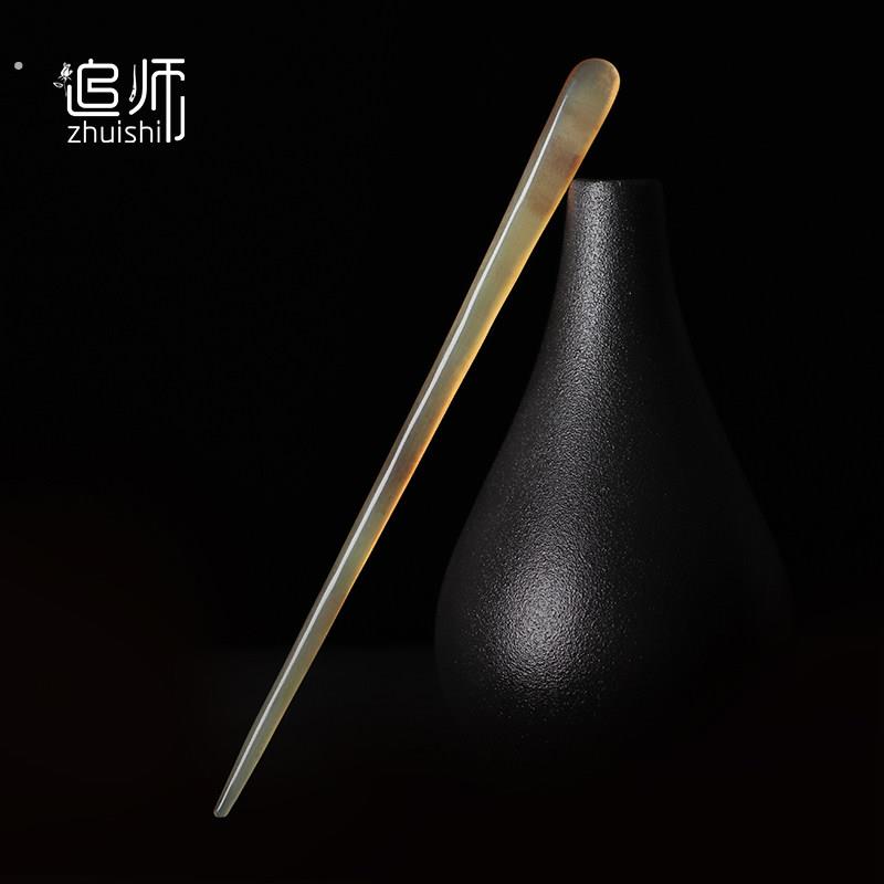 韧性好天然牛角羊角发簪复古中国风宫廷盘发发饰不易折断耐用簪子