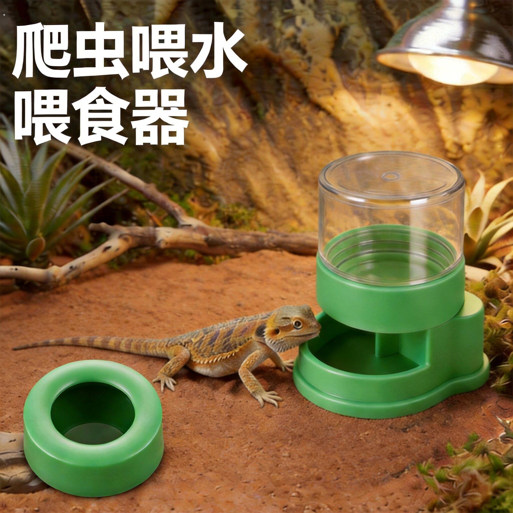 蜥蜴小爬宠睫角守宫变色龙壁虎仓鼠自动饮水器小型饮水机爬虫用品