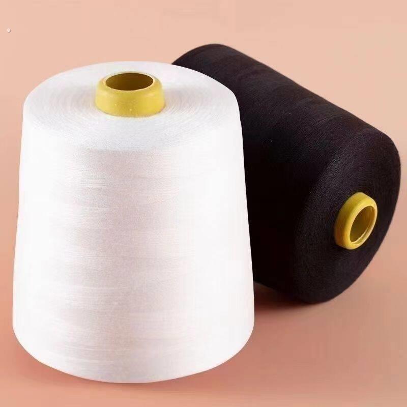【超级大卷】家用缝纫机粗线缝衣线平车面线锁边线手缝针线黑白色