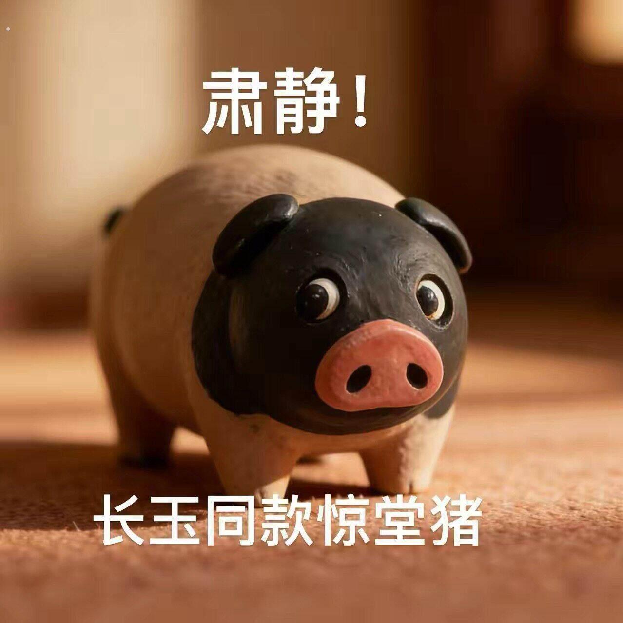工厂好物逐玉小猪逐玉张凌赫田曦薇长玉同款摆件挂件木雕雕刻长玉
