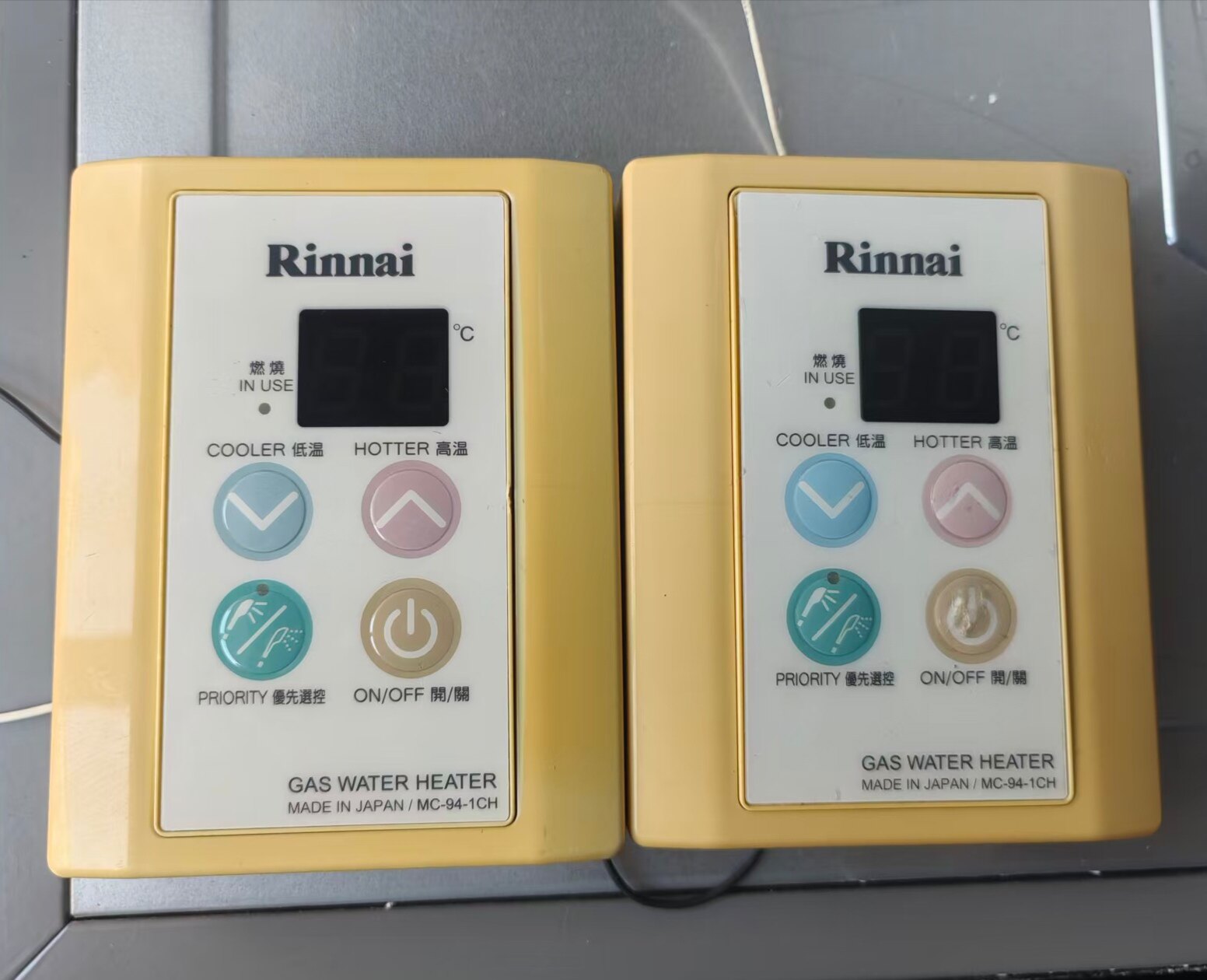 原厂林内热水器显示板MC-94-1-CH线控器操控面板温控器调温面板