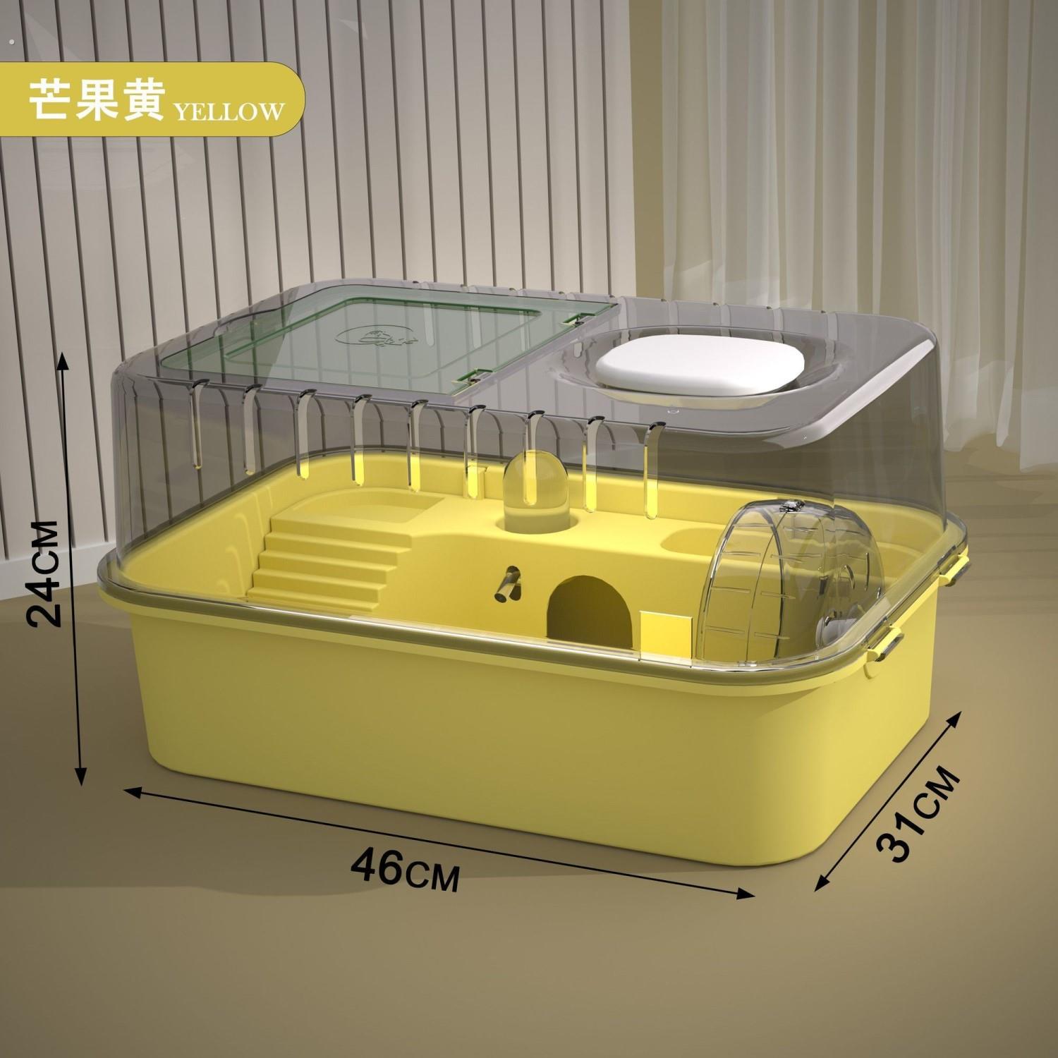 小仓鼠笼压克力防越狱全景仓鼠安全屋豪华大别墅鼠鼠用品饲养箱