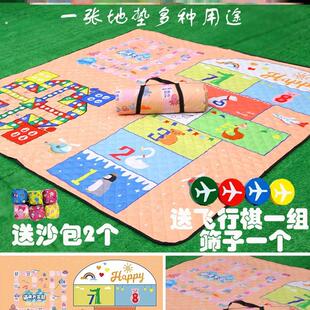 防潮垫加厚户外地垫便携露营野炊防水垫折叠可机洗飞行棋野餐垫
