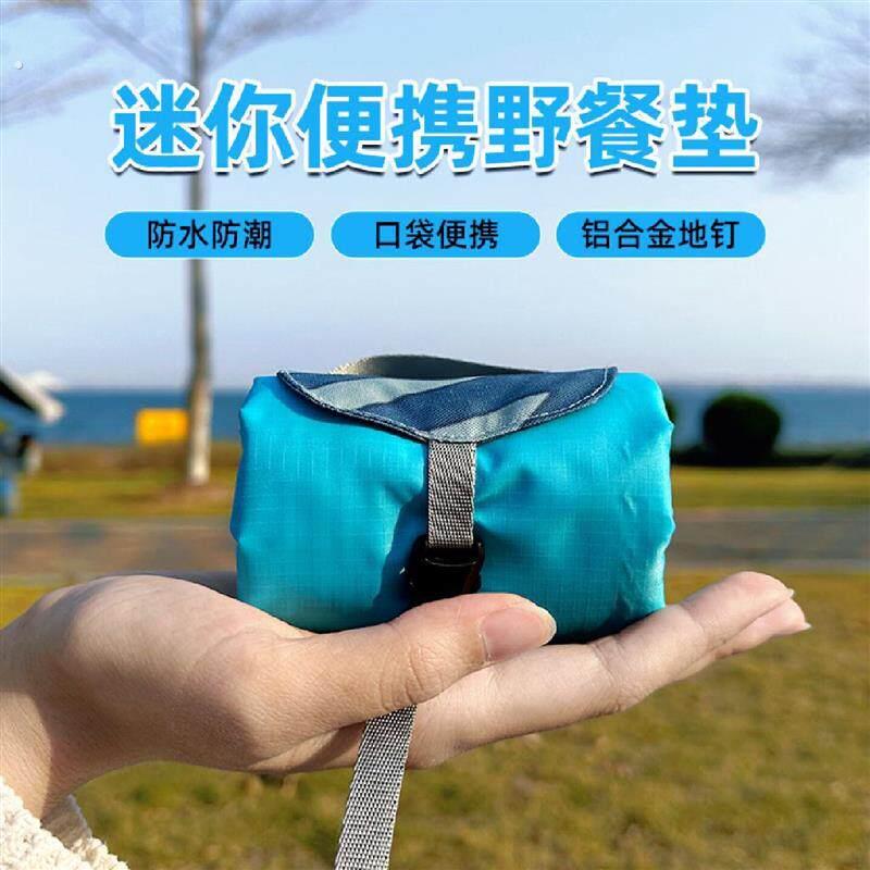 网红户外可携式野餐垫折叠屁垫防水防潮不沾沙草公园沙滩地布地席
