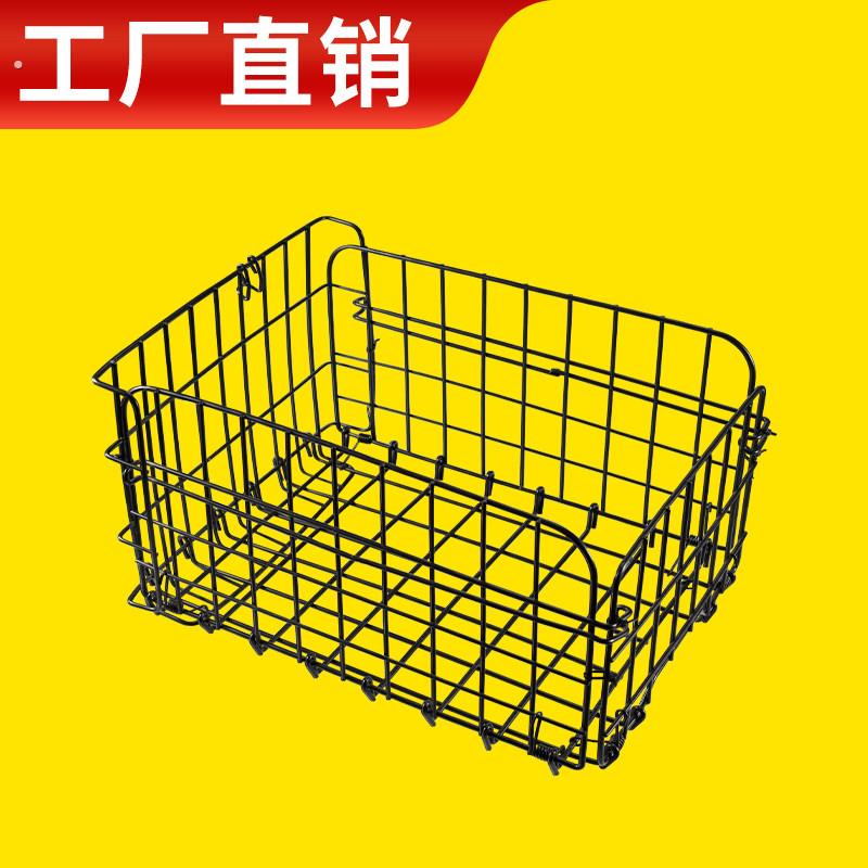 自行车后车筐加粗车篮子山地车后车篓后货架折叠篮子菜篮单车配件