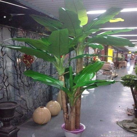 仿真芭蕉树香焦树落地装饰塑料假树客厅室内外大型摆件热带绿植