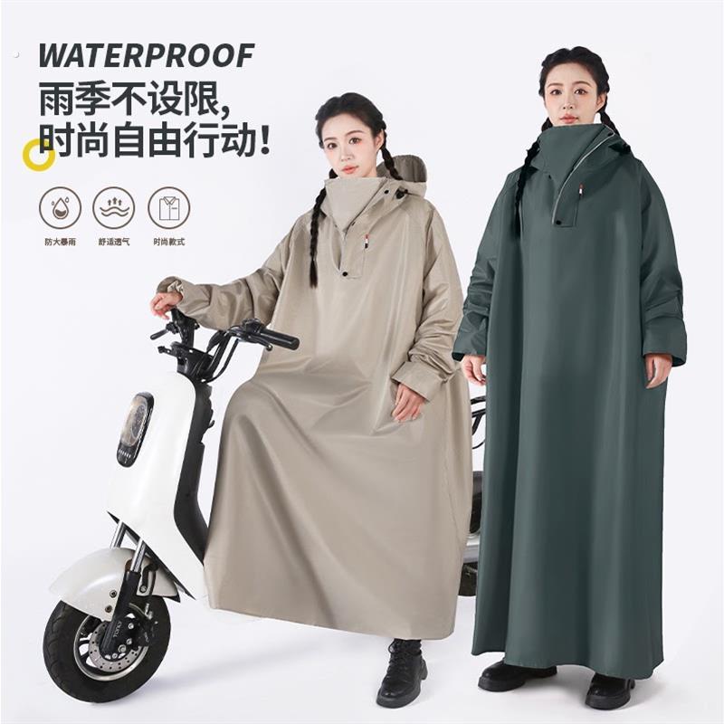 电动车用雨衣2025新款轻便款长款全身防暴雨一体式遮脚女款骑车图片