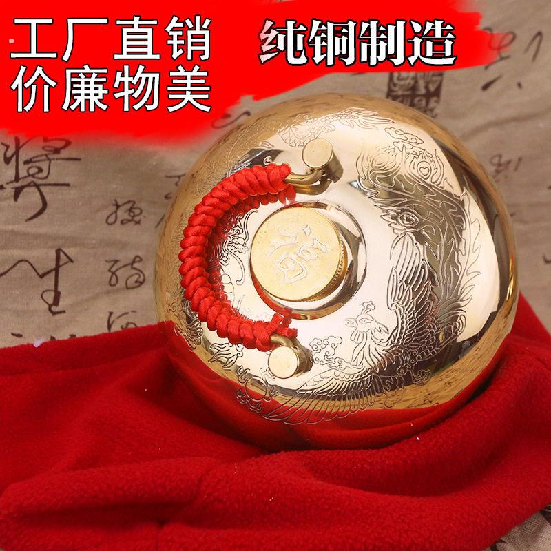厂家汤婆子铜加厚按摩铜壶烫背热敷暖宫神器热水袋复古风结婚暖厂