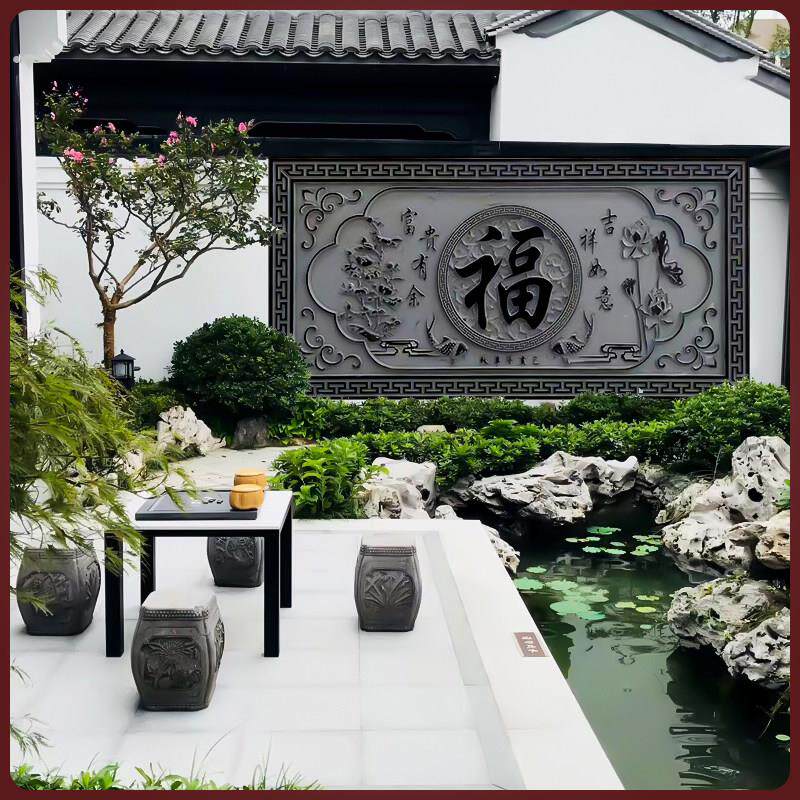 精品浮雕 石雕青石板九龙影壁墙壁画雕刻画刻字仿古背景墙