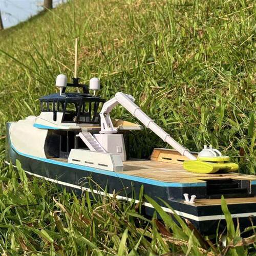 海斧豪华游艇 手工拼装船模1:50