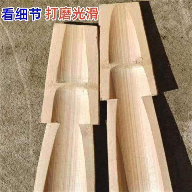 加厚老楠竹扁担农用挑水新款扁担老式担子双钩子家用厚手工竹子