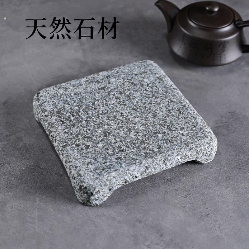 石头茶托茶壶干泡茶盘养壶托茶台杯托壶承壶托功夫茶具石头托盘