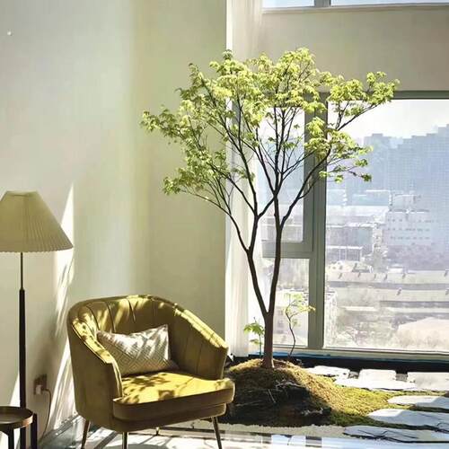 仿真植物假绿植室内大型榕树落地盆栽仿真树造景装饰景观假树定制