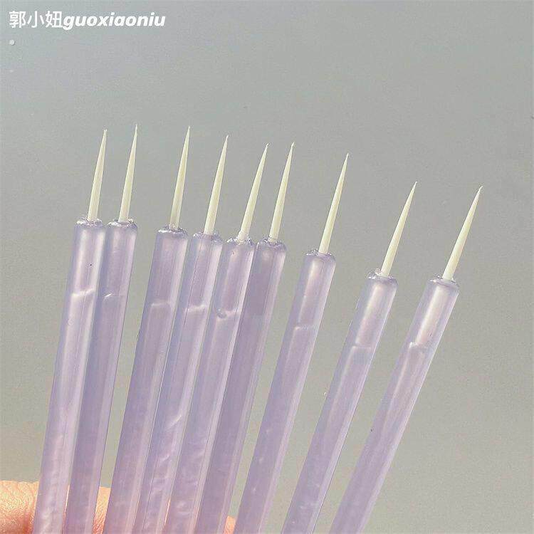 []细节小工具!一次性极细眼线刷一滴泪亮片刷液体眼影超精细