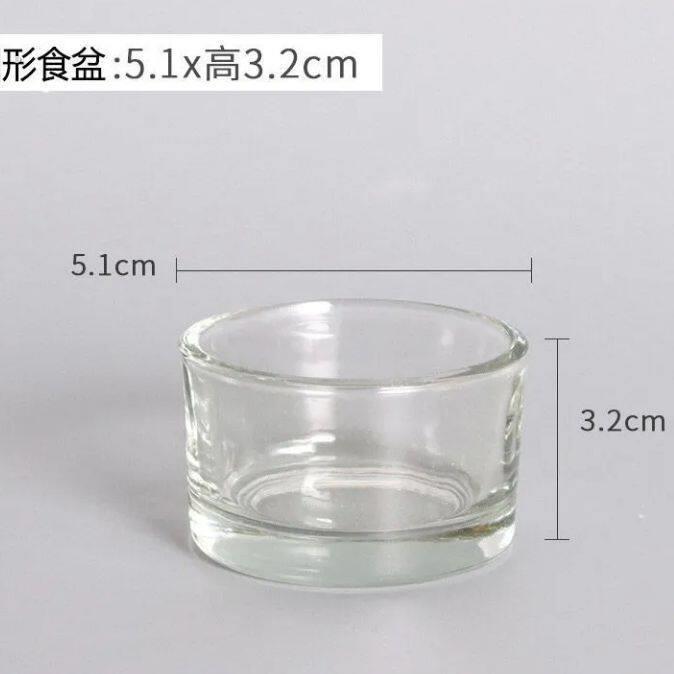 爬宠守宫蜥蜴玻璃水盆食盆喝水吃饭碗大号小号豹纹食盆乌龟水碗盆