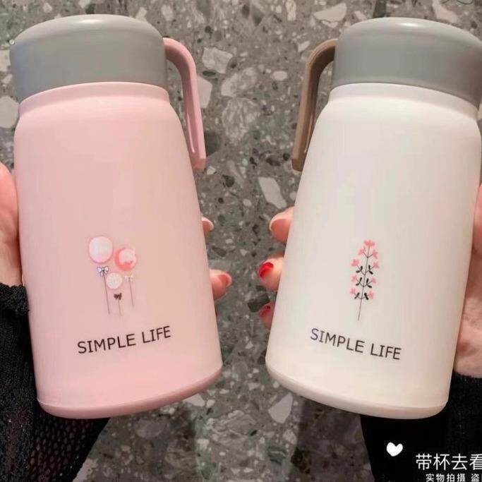 小萌兔杯迷便携小巧网红玻璃水杯韩版可爱少女心带提绳双层隔热男