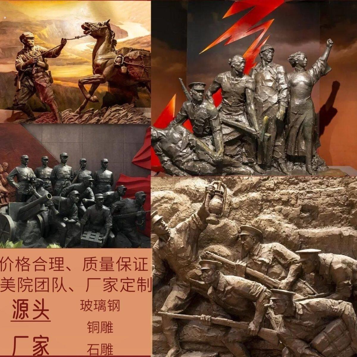 玻璃纤维铸铜人物雕塑古代民俗彷铜像农耕户外文化广场雕像摆件定