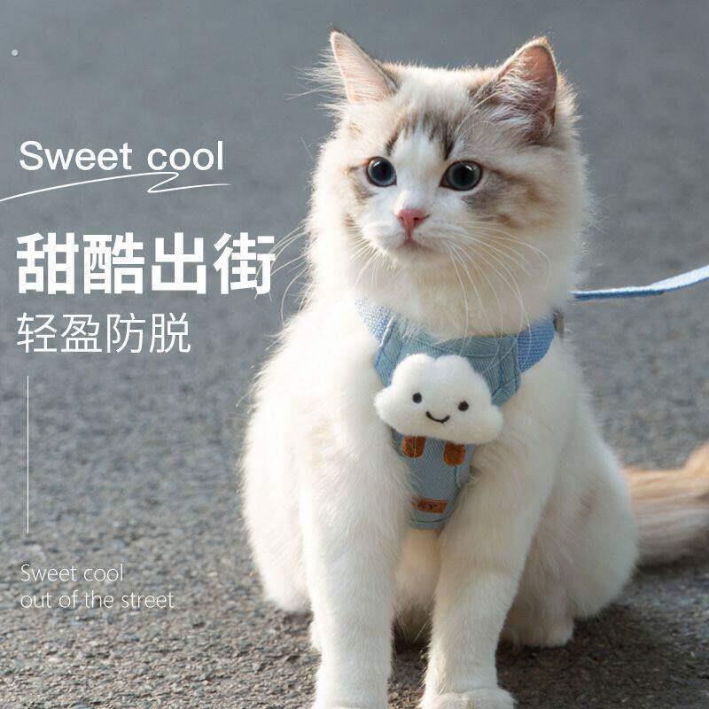 2026新款猫咪牵引绳溜猫绳猫猫背心式反光胸背防挣脱猫咪外出专用
