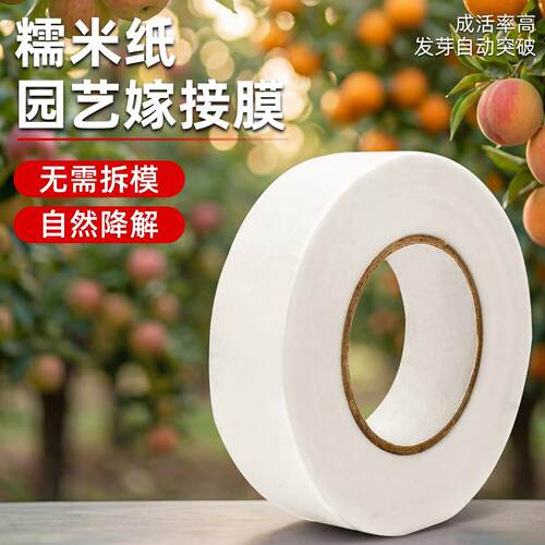 糯米纸嫁接膜免拆可降解月季蔷薇嫁接膜园艺专用自粘绑带防水透气