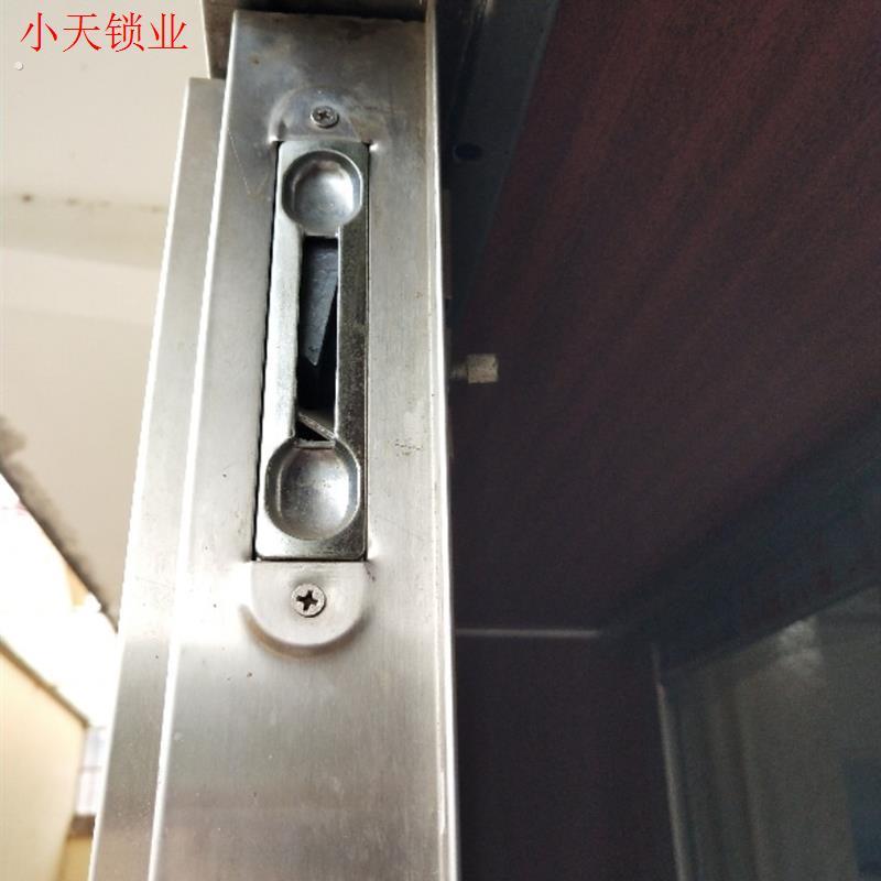 不锈钢门大门天地隐形插销锁防盗子母门暗插销6寸圆头老式暗插.