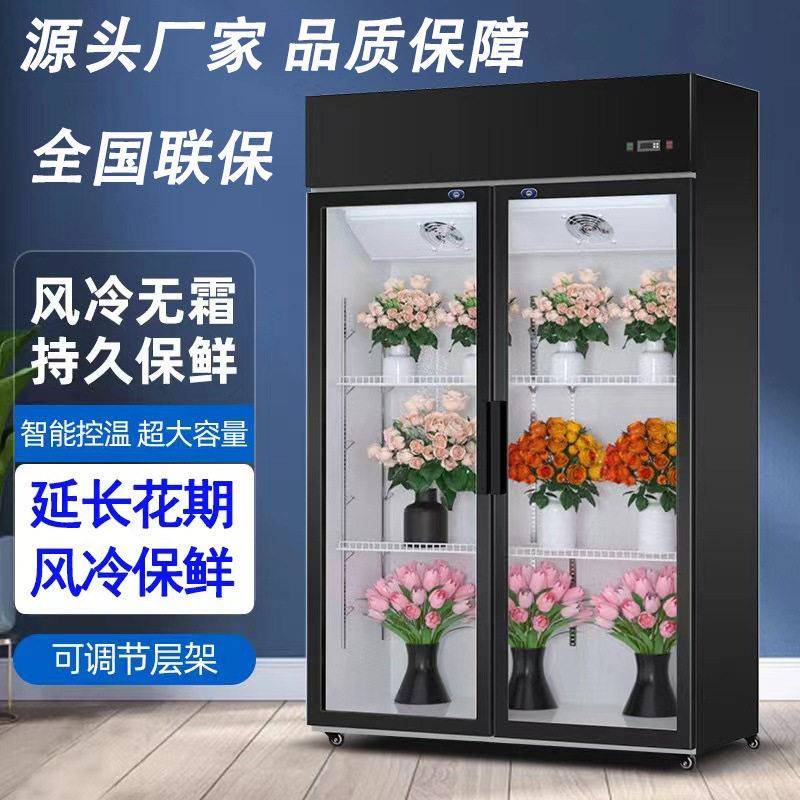 鲜花冷藏柜花店冷藏柜鲜花展示柜冷藏柜商用冰柜保鲜风冷立式双门