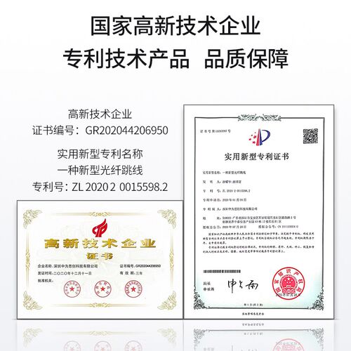 博扬 拉杆式万兆单模光纤跳线lc-lc 2米 OS2一管双芯尾纤2.0低