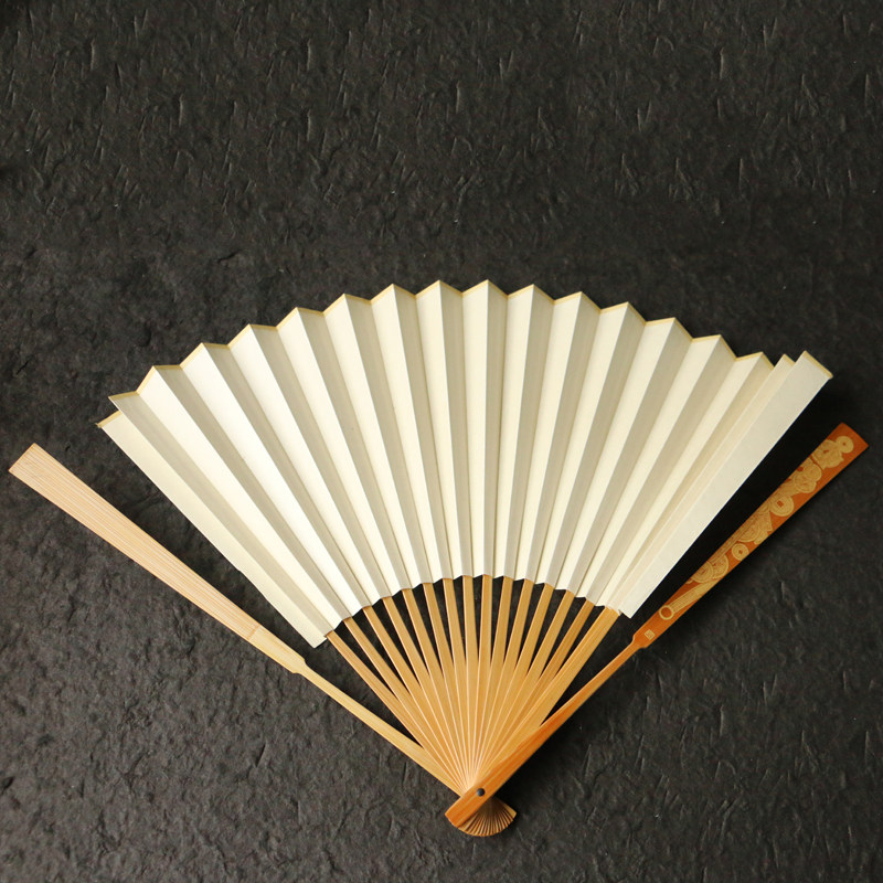 十几年玉竹老料东阳名家刘超本工留青雕刻古方95寸文人折扇竹扇子