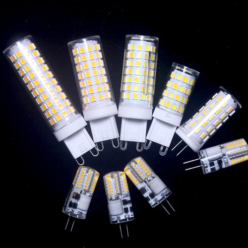 g9灯泡g4插脚led灯珠12V中性光9W18Wg5.3插针220V无频闪三色光源