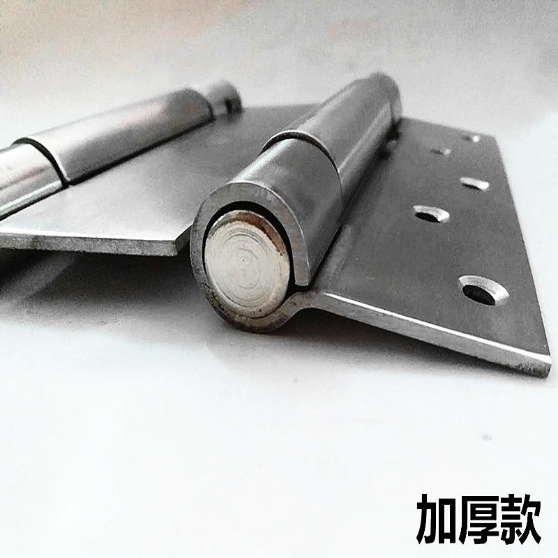 不锈钢单/双弹簧合页较链4寸单双向开门自动回弹关门闭门隐形铰链