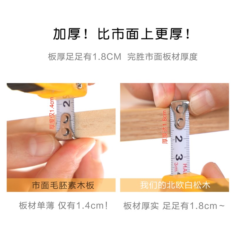创意旋转书架落地简易置物架落地置物架卧室实木书架实木儿童书柜