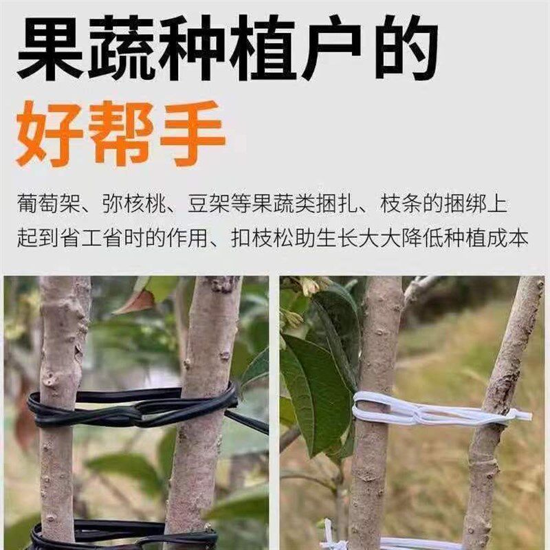 葡萄扎丝圆扁一万根捆电线扎带园林扎条捆绑枝条扎线10000根