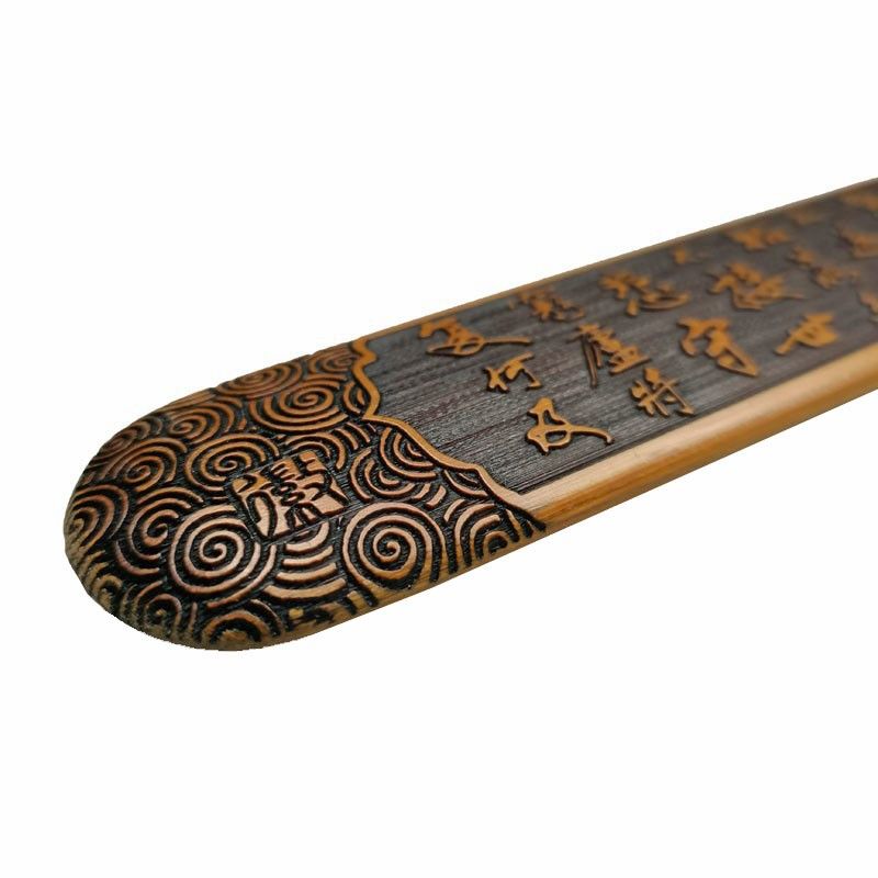 家用教师专用戒尺指读棒加厚竹片手持把件教鞭刻字劝学心经弟子规