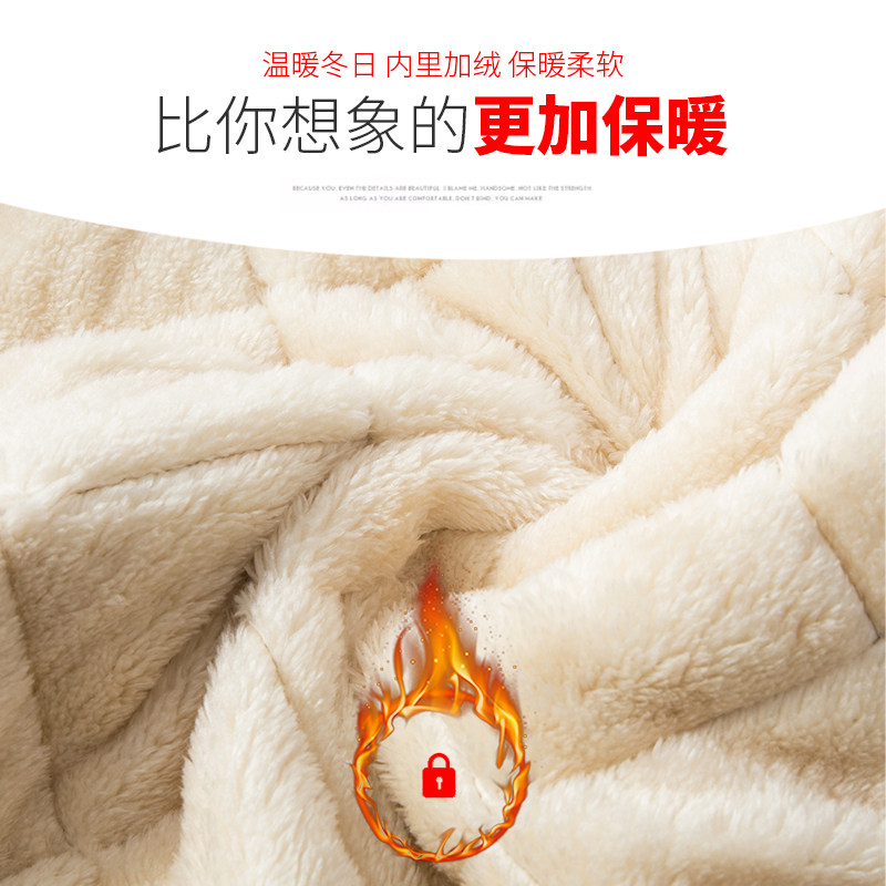 冬季爸爸装中年加绒加厚马甲男中老年人爷爷打底保暖棉背心小外套