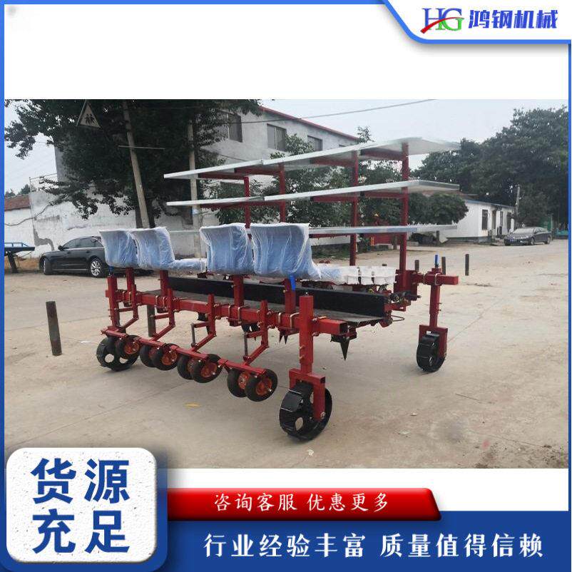 农作物秧苗栽种机 三点悬挂式蔬果苗木移栽机 大棚秧苗多行栽植机
