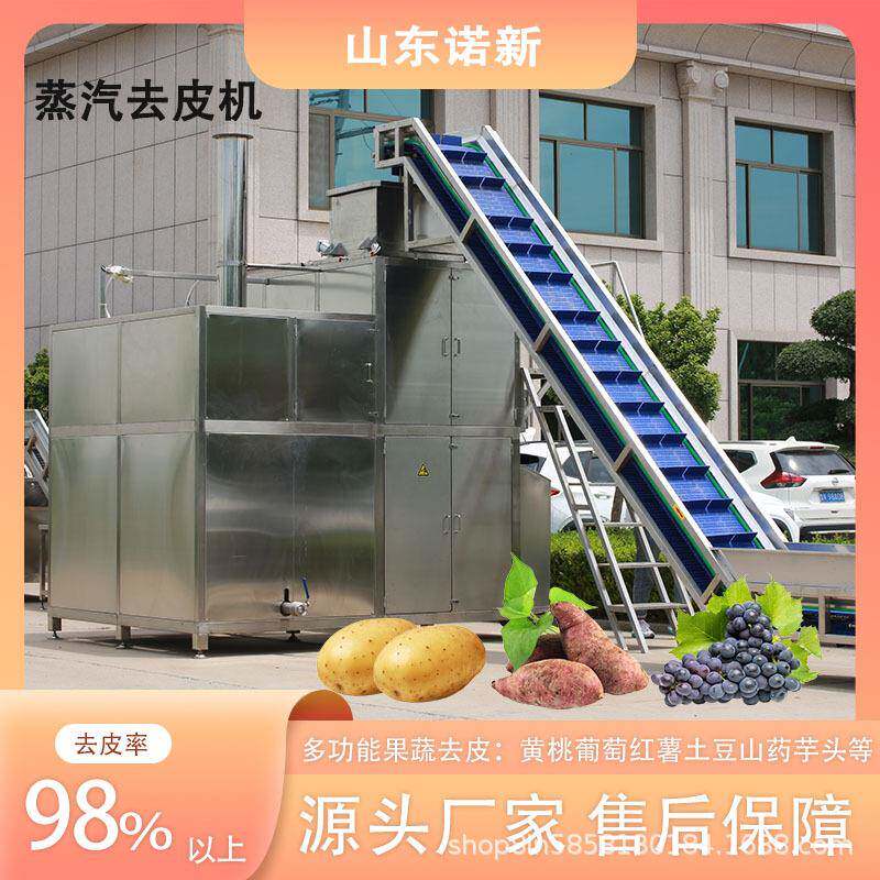 一机多用果蔬爆皮机葡萄红薯脱皮设备黄桃纯物理蒸汽去皮机