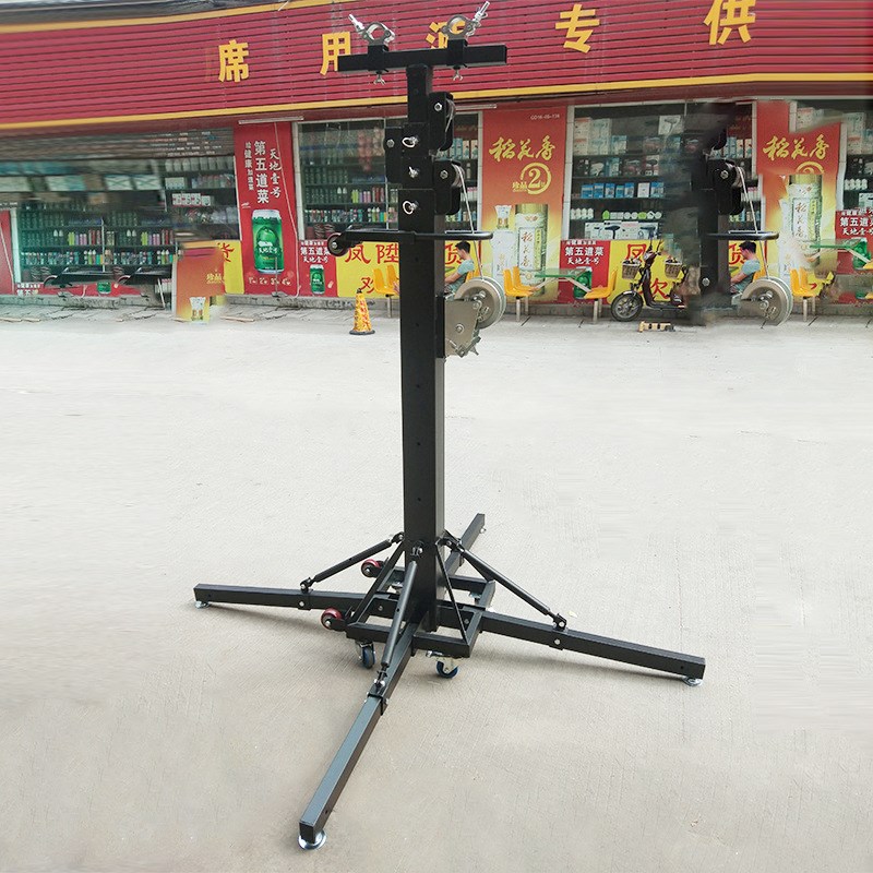 A01重型6米7轮伸缩折叠脚舞台灯光支架I手摇支架,承重;250kg