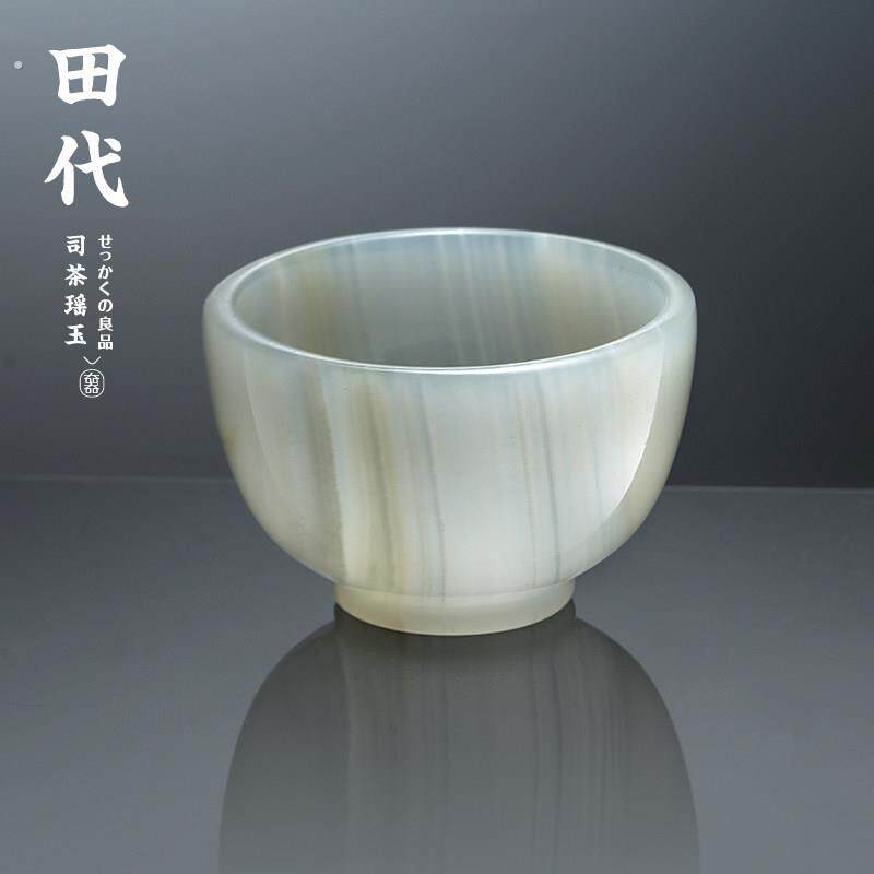 玉石酒杯 玉原石白酒杯烈酒杯黄酒杯 古风品酒酒具组套小酒杯