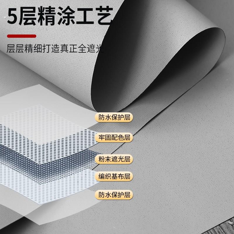 2024新款工厂办公室窗帘遮光免打孔阳台防晒百叶窗卷拉式遮阳卷帘