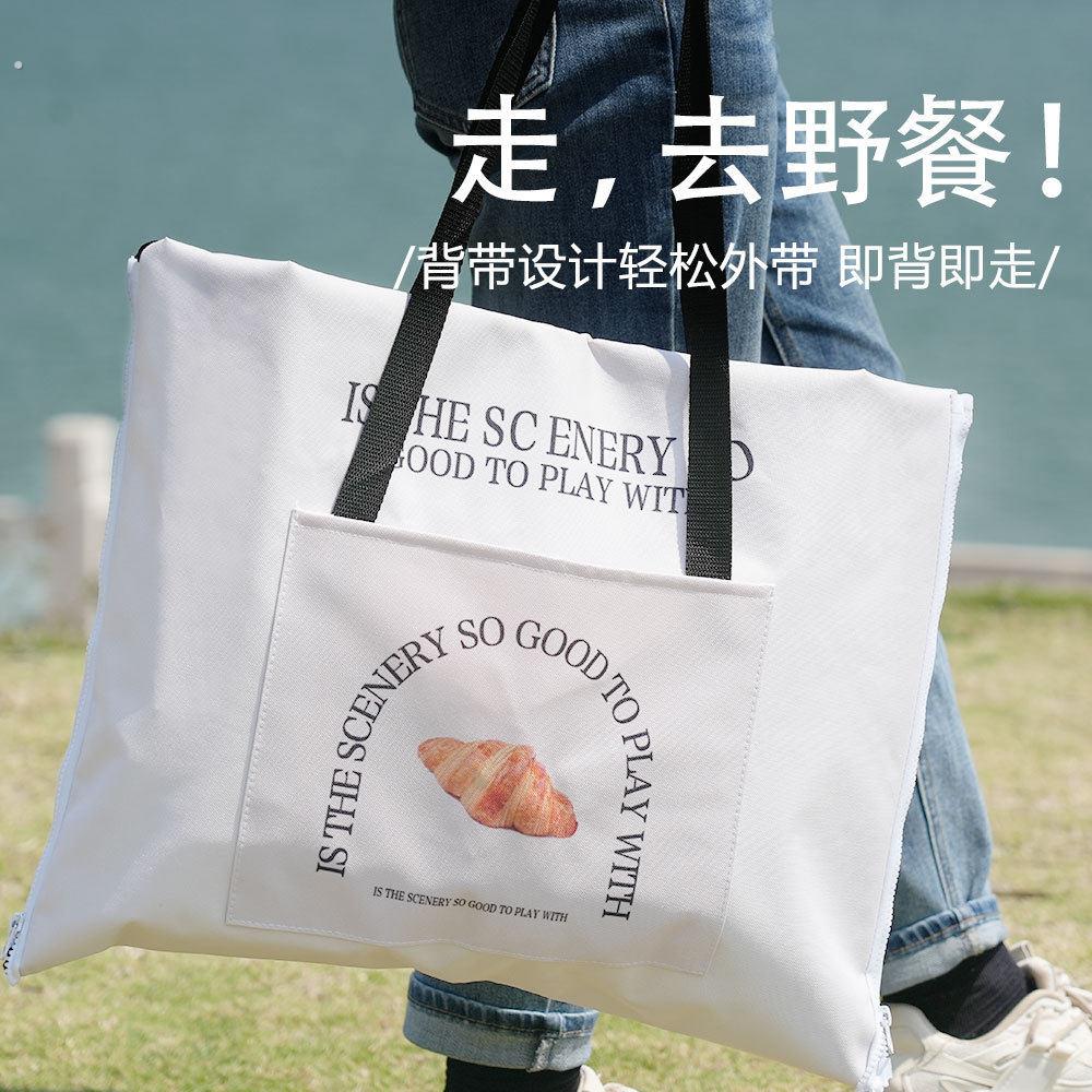 可携式野餐垫防潮垫加厚户外地垫手提袋子春游音乐节露营帐篷防水