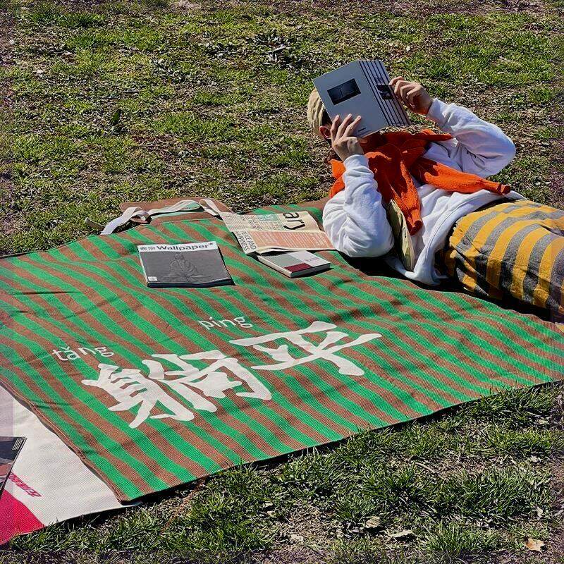 野餐垫防潮垫加厚便携户外折叠草地春游垫子露营地垫音乐节防水