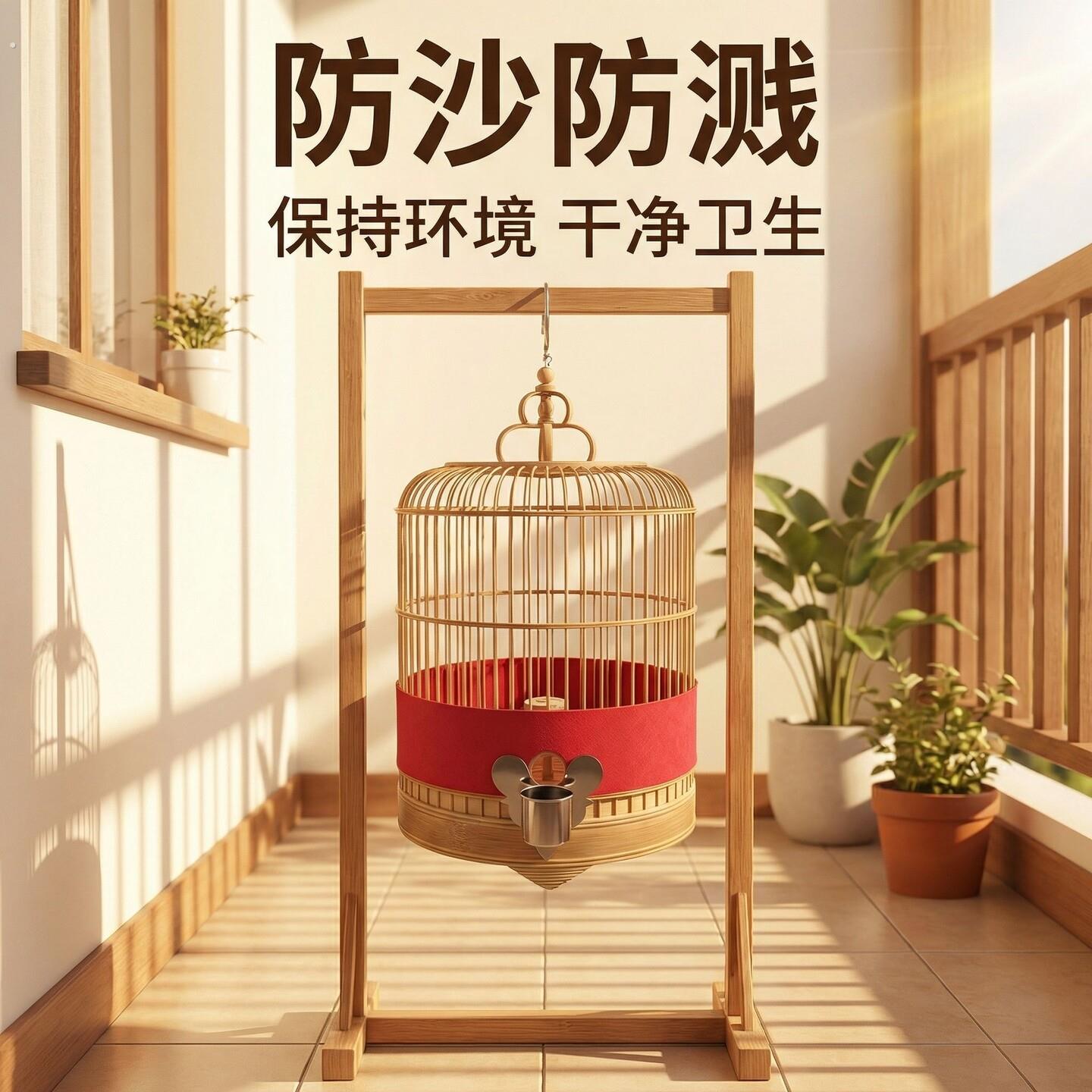 百灵云雀挡沙带百灵挡沙神器鸟笼配件防沙子防溅沙挡沙围挡