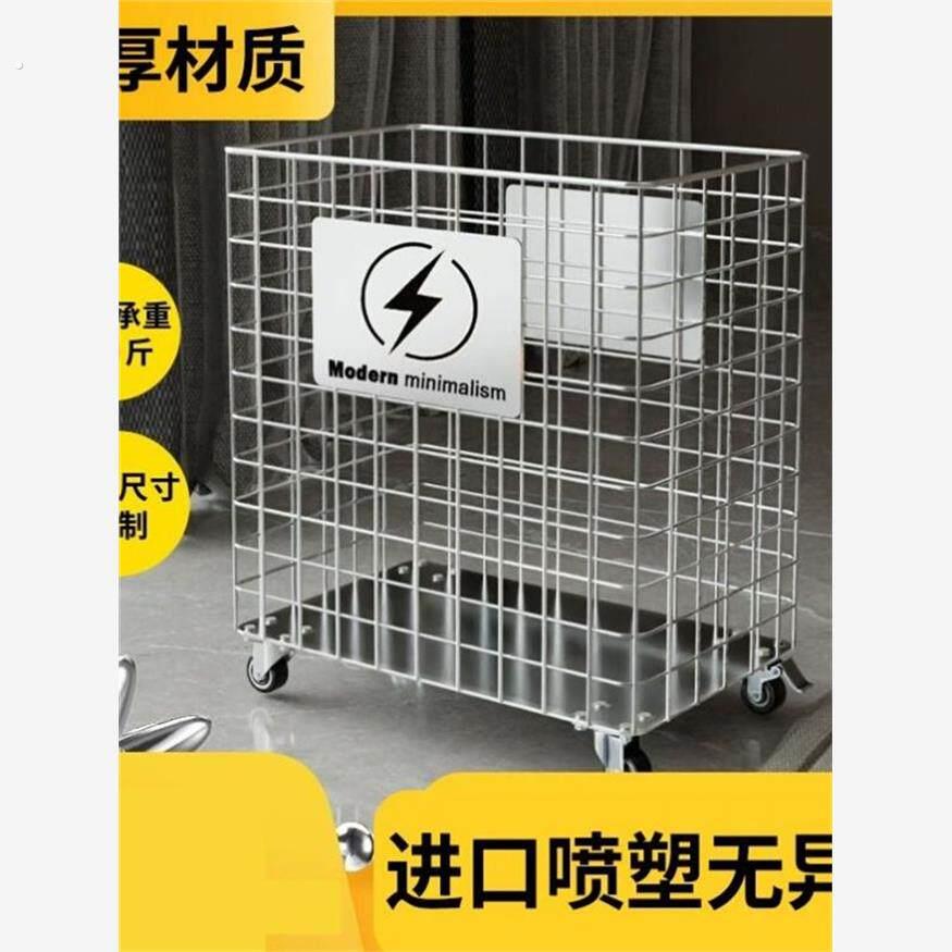 门口快递架快递外送放门口架子外送放门口篮子超大带轮置物架铁艺