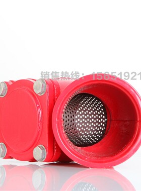 G81H沟槽过滤器卡箍式Y型过滤器消防管道过滤阀带滤网阀门DN100