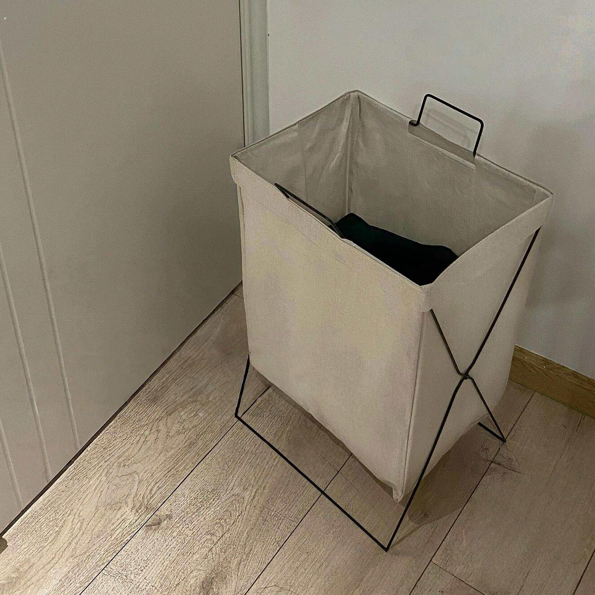 可折叠脏衣篓脏衣服收纳筐脏衣篮钢架卧室衣服整理浴室布艺卫生间