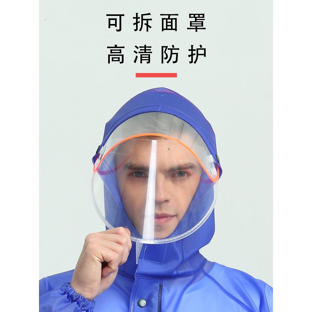 雨衣雨裤套装塑料牛筋外卖骑手分体雨衣夏季全身防暴雨加厚女男