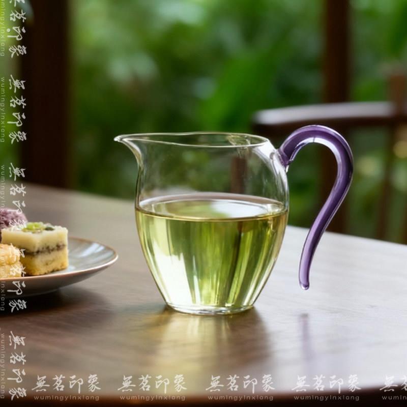怡然公道杯耐热手工玻璃茶海家用耐高温分茶器功夫茶具匀杯茶道