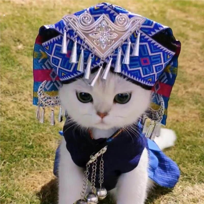 抖音同款壮族猫咪宠物服饰少数民族衣服网红动物服装苗族狗狗衣服
