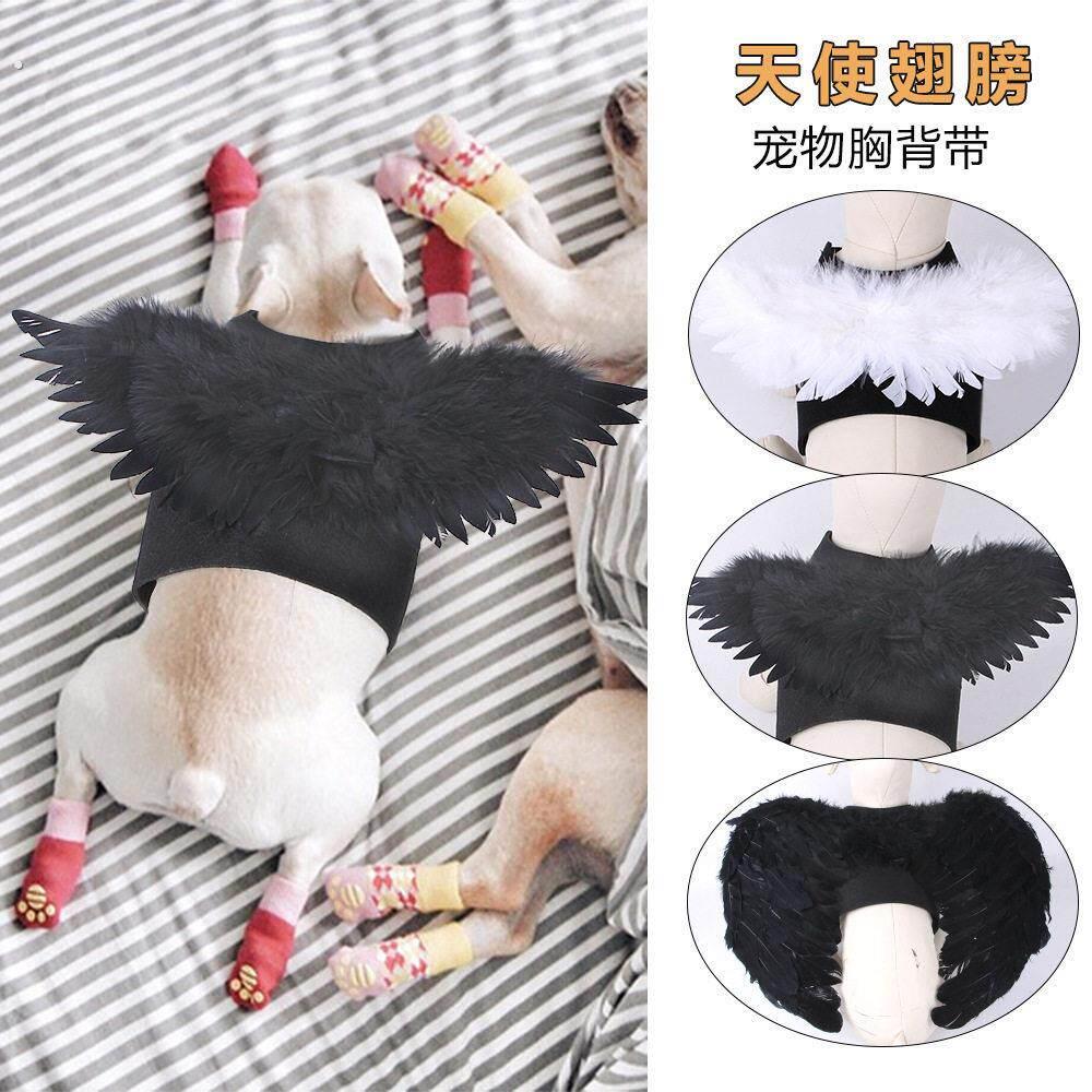 202万圣节新品 天使翅膀宠物胸背 狗狗猫咪变身装创意装扮用品